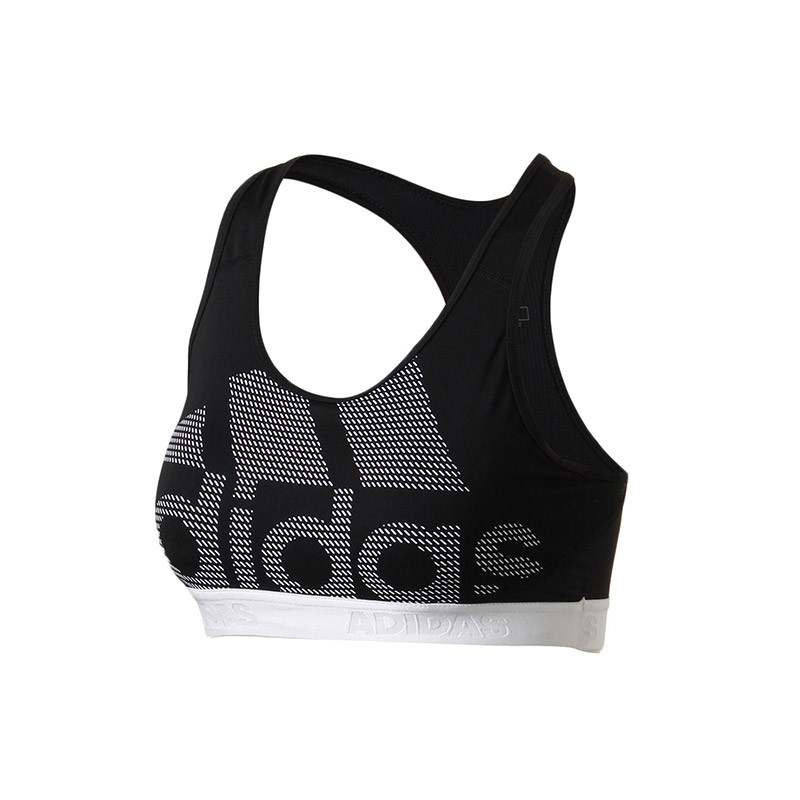 adidas阿迪达斯女子中度支撑运动胸衣18训练健身运动服DH4446 L DH4446黑