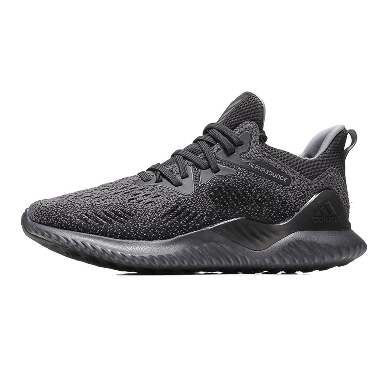 adidas阿迪达斯男子跑步鞋ALPHABOUNCE小椰子休闲运动鞋AQ0573 AQ0573黑色+灰色