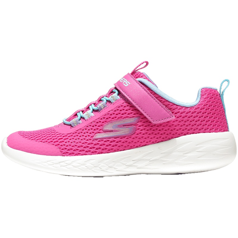 Skechers斯凯奇童鞋跑步鞋GO RUN 600舒适女童运动鞋82007L 82007L/BKMT黑色+多彩色