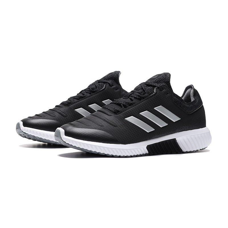 【自营】adidas女鞋跑步鞋暖风保暖休闲运动鞋AC8390 AC8390黑色+银金属