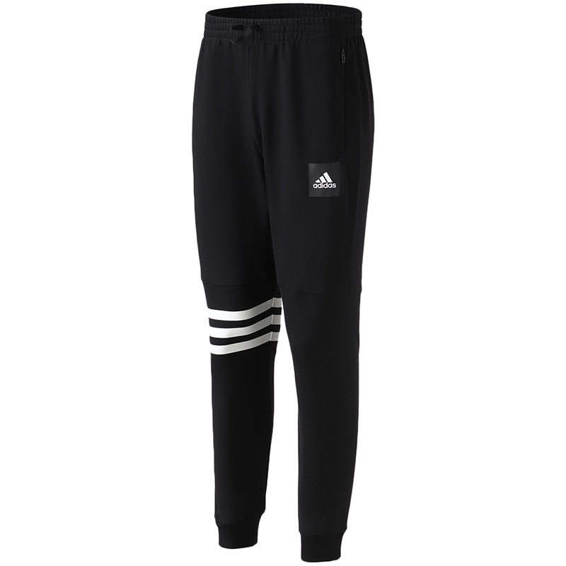 adidas男服运动长裤收口休闲运动服DU1130 M DU1130黑色