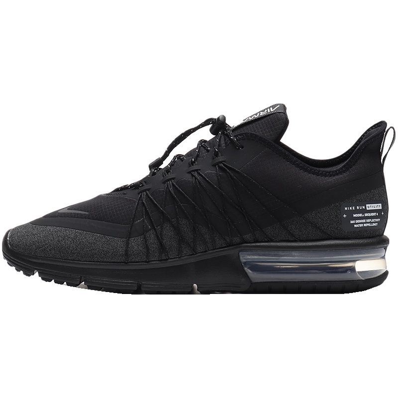耐克男鞋跑步鞋AIR MAX气垫轻便缓震休闲运动鞋AV3236 AV3236-002黑+煤黑+白