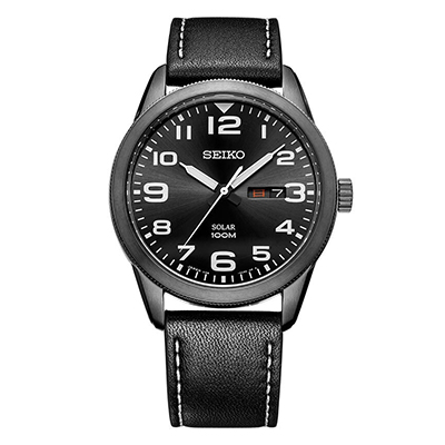 精工(SEIKO) 石英表 男 日韩品牌休闲商务时尚皮革男士石英表SNE477J1