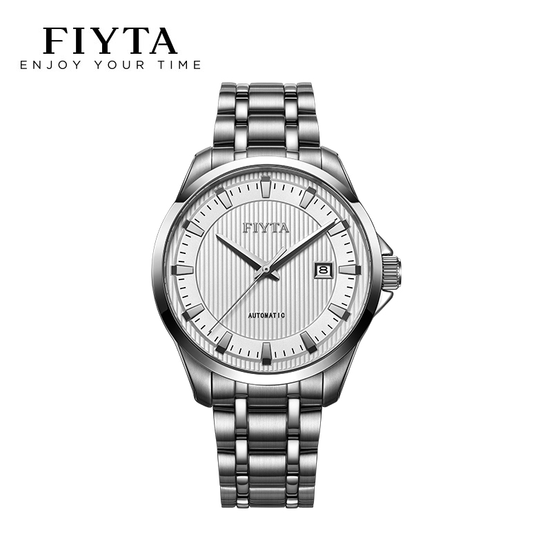 飞亚达(FIYTA)官方正品经典系列手表男自动机械表防水钢带男表日历时尚商务男士腕表