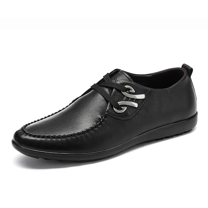 红蜻蜓男鞋正品真皮舒适英伦男士皮鞋日常时尚潮流休闲鞋