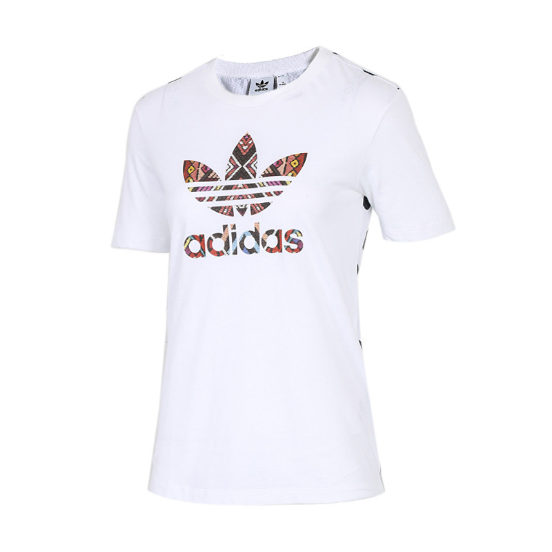 ADIDAS阿迪达三叶女装夏季舒适短袖T恤CY9260