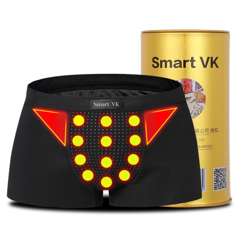 Smart VK英国卫裤第十代健康磁能量男士内裤平角裤头u凸舒适短裤衩能量四角内裤