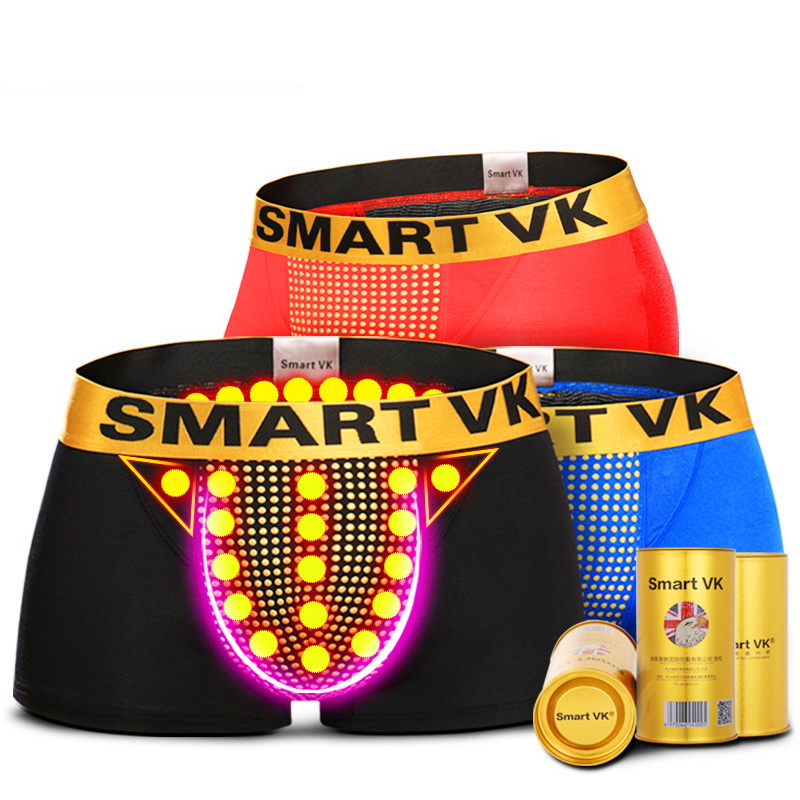Smart VK【黄金U款3条装】英国卫裤第十代25颗磁石官方正品健康生理磁能量舒适内裤男