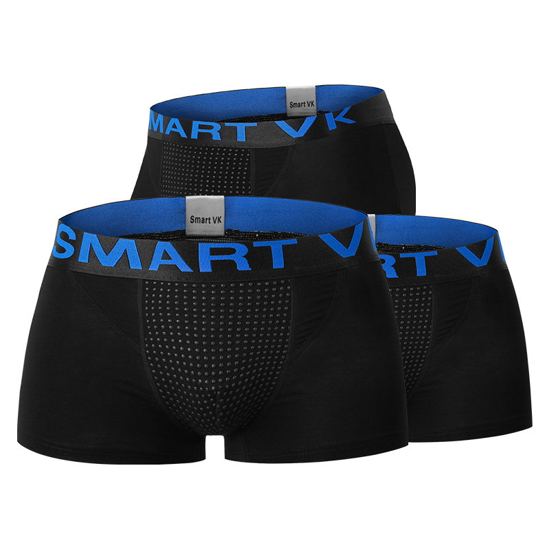 Smart VK【强效版3条装】英国卫裤官方正品磁能量男士 生理第十代舒适健康内裤3黑