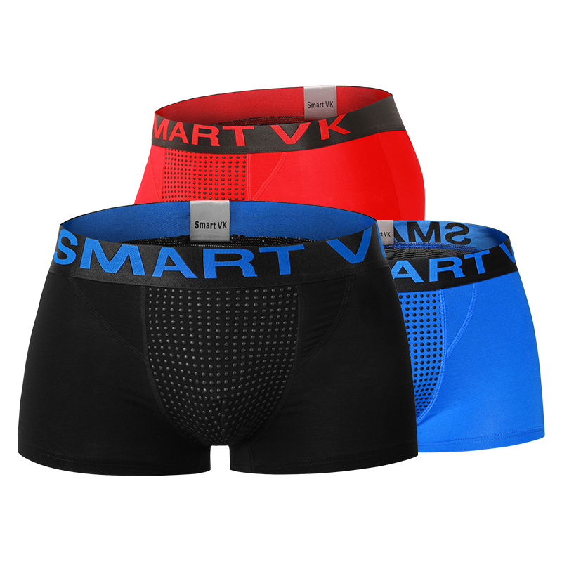 Smart VK【强效版3条装】英国卫裤官方正品磁能量男士 生理第十代舒适健康内裤1黑1红1蓝