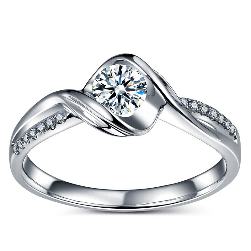 恒久之星 钻戒 18K金共18分(8+10)SI/FG 钻石戒指 女款 求订结婚戒指