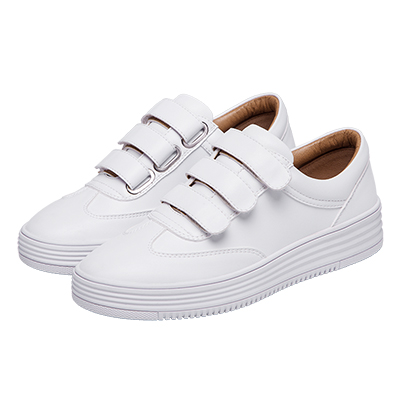 卡芙琳 SCL36491-06 春季新款小白鞋女韩版学生魔术贴板鞋百搭休闲平底女鞋