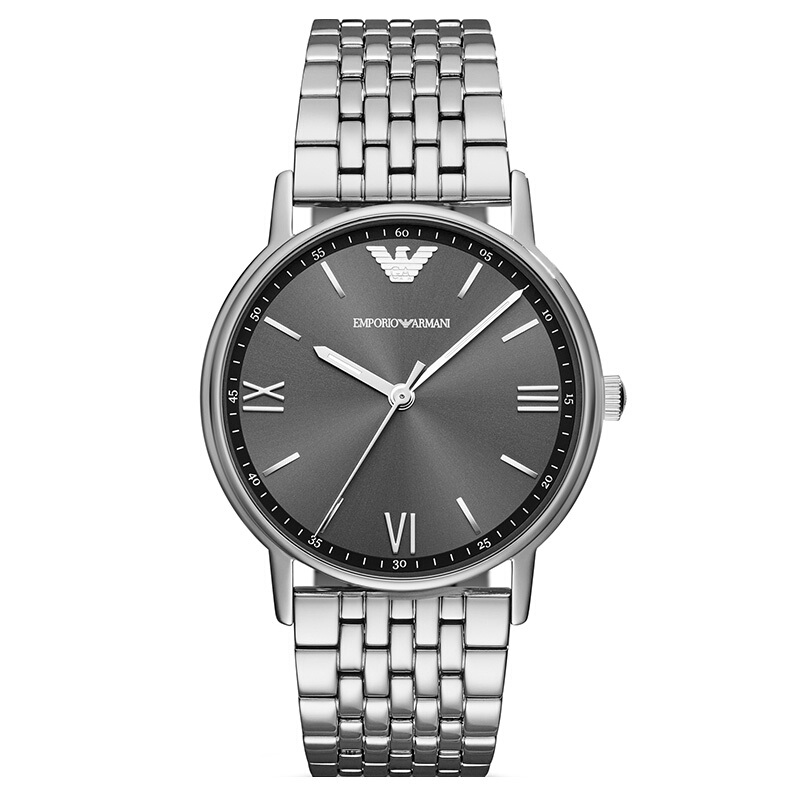 阿玛尼(EmporioArmani)手表钢制表带经典时尚休闲石英男士时尚腕表AR11068