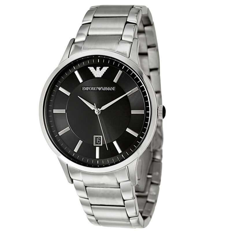 阿玛尼（Emporio Armani)手表 钢制表带商务时尚休闲石英男士腕表 AR2457