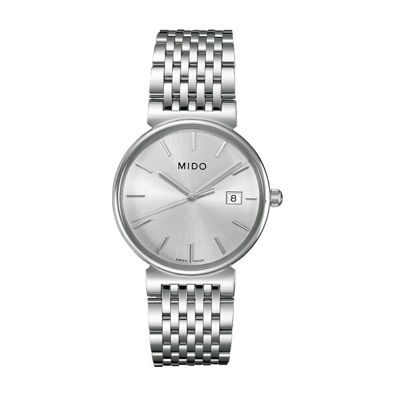 美度(Mido)瑞士品牌 手表都瑞系列钢带时尚运动石英表 男腕表 男士手表M1130.4.13.1