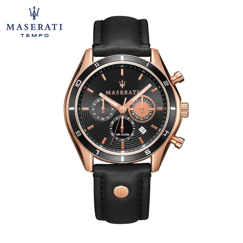 玛莎拉蒂MASERATI Sorpasso系列 时尚计时男士石英腕表 R8871624001