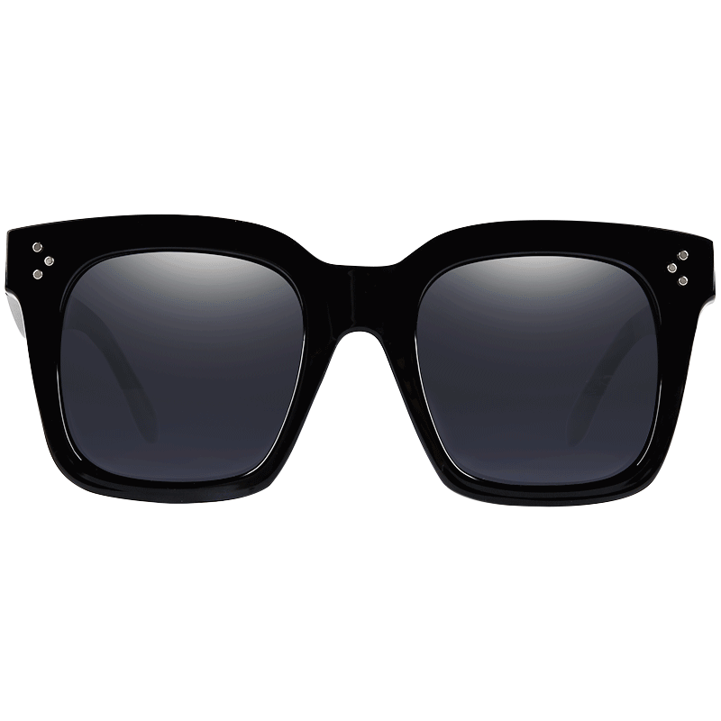 帕森(PARZIN)新款复古大框偏光太阳镜 情侣款时尚炫彩驾驶镜墨镜9539