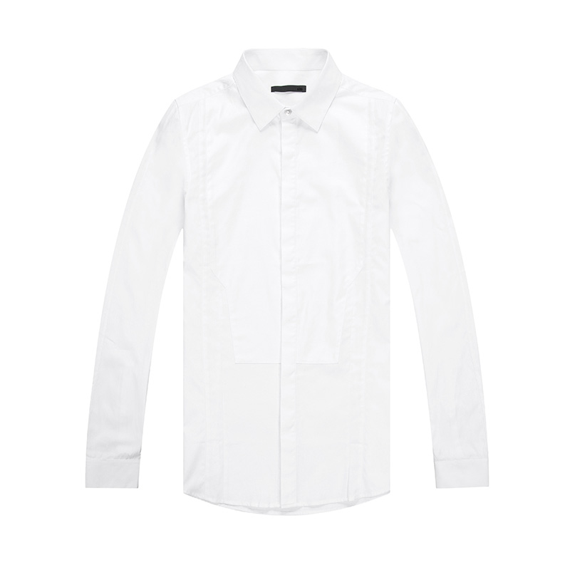 GXG长袖衬衫男装春季男士韩版时尚修身白色棉质衬衣长袖衬衫青年