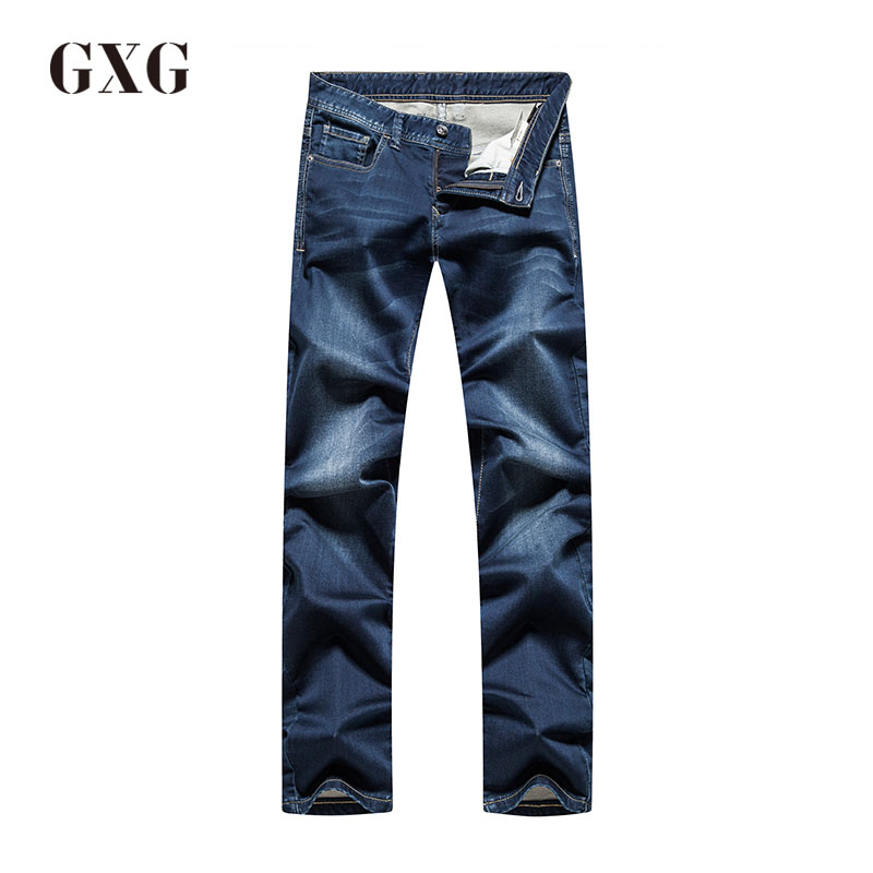 GXG男装 夏季都市男士时尚流行休闲裤子修身小脚牛仔裤