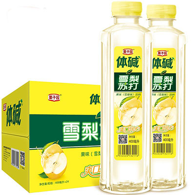 栗子园雪梨果味苏打水饮料400ML*24瓶整箱包邮