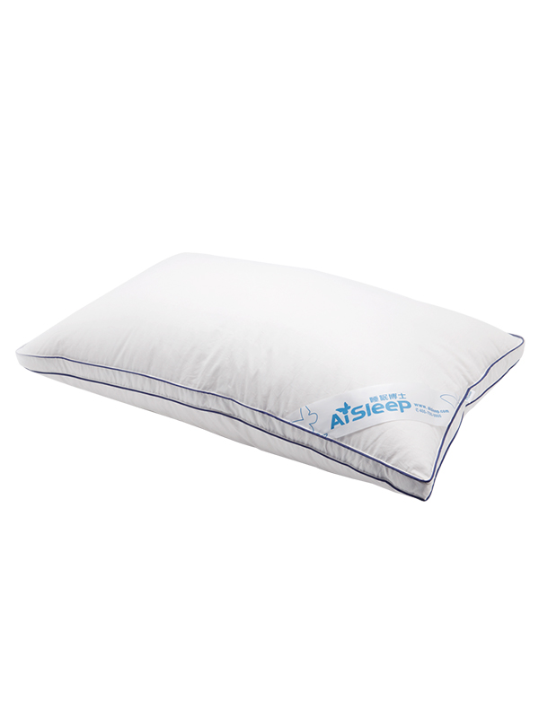 睡眠博士（AiSleep） 立体复合白鸭绒枕芯 贡缎羽绒枕头