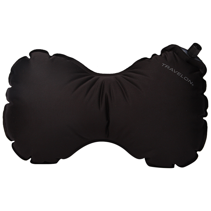 TRAVELON/畅唯鹿 中性黑色聚酯+PVC充气枕头颈枕 12510