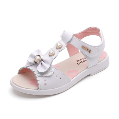 牧童童鞋夏季新款女童凉鞋透气防滑儿童鞋韩版学生公主鱼嘴鞋