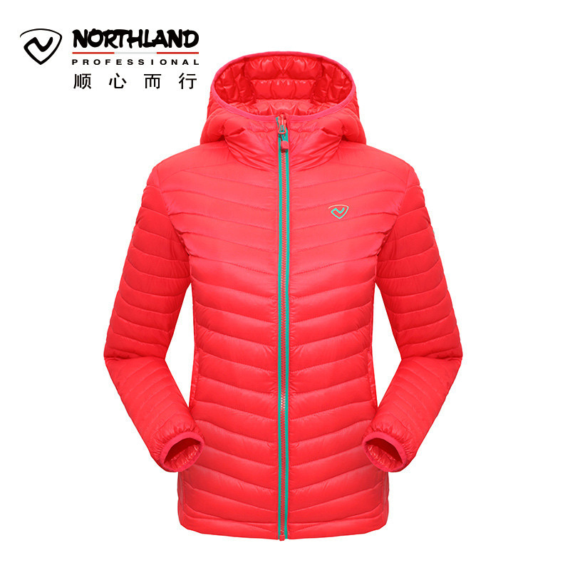 NORTHLAND/诺诗兰男女情侣轻薄保暖白鹅羽绒服