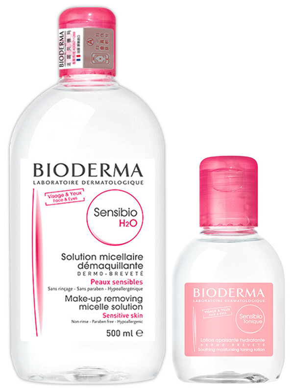 贝德玛（BIODERMA） 舒妍洁肤液500ml 舒妍修护爽肤水100ml 组合套装