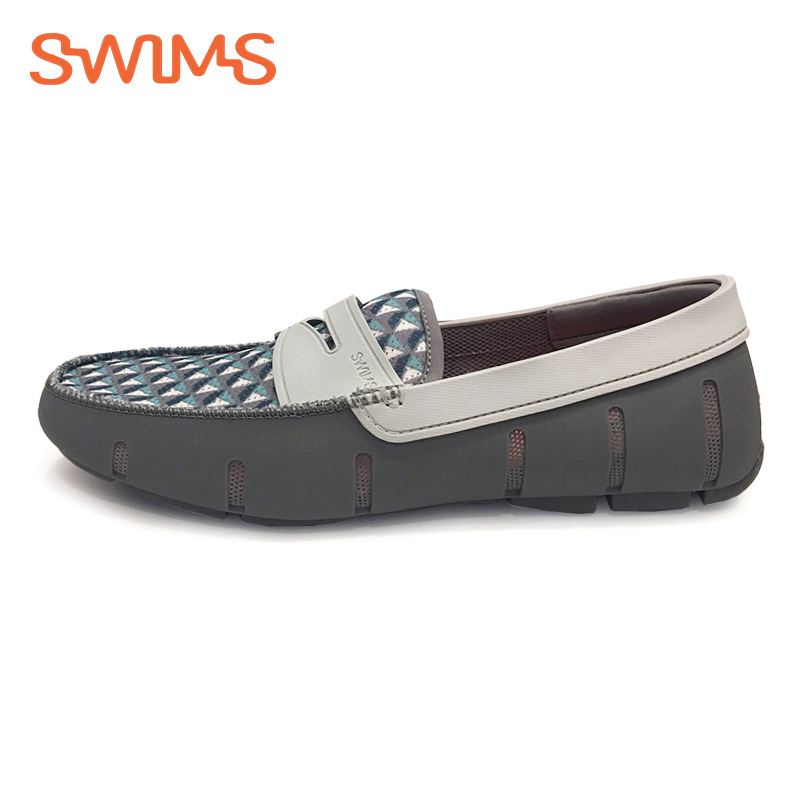 Swims Men's Penny Loafer 挪威春夏款男鞋 防水舒适百搭灰色套脚透气乐福鞋