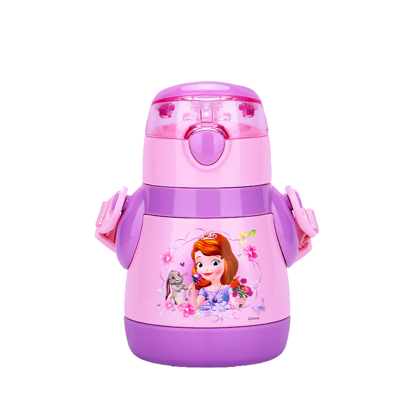 迪士尼（Disney）儿童吸管保温杯防漏米奇不锈钢杯子小孩便携宝宝幼儿水杯310ml