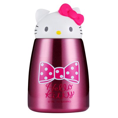 Hello Kitty(凯蒂猫)3D杯盖便携时尚保温杯 成人女童水杯260ml