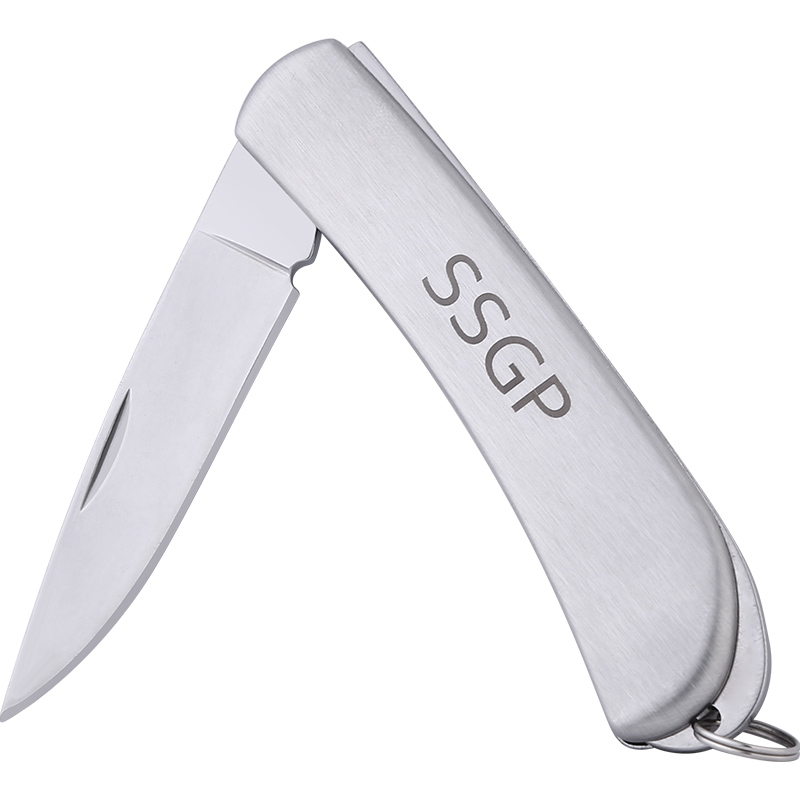 SSGP 不锈钢水果刀折叠随身迷你小刀便携式锋利削皮刀瓜果刀家用