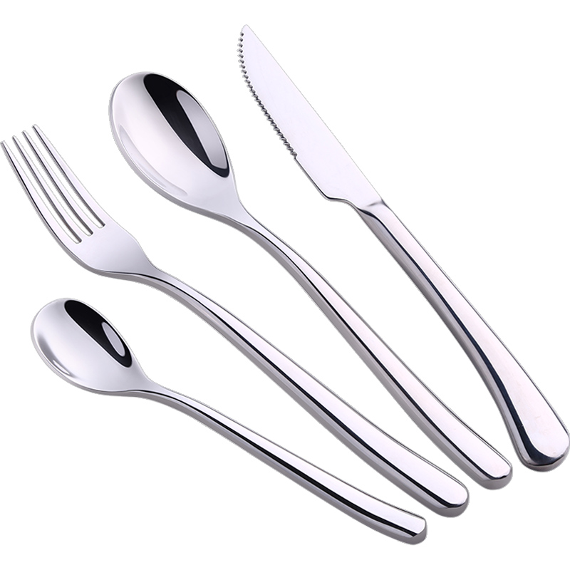 SSGP加厚欧式牛排刀叉勺套装西餐餐具刀具家用两三件套不锈钢全套