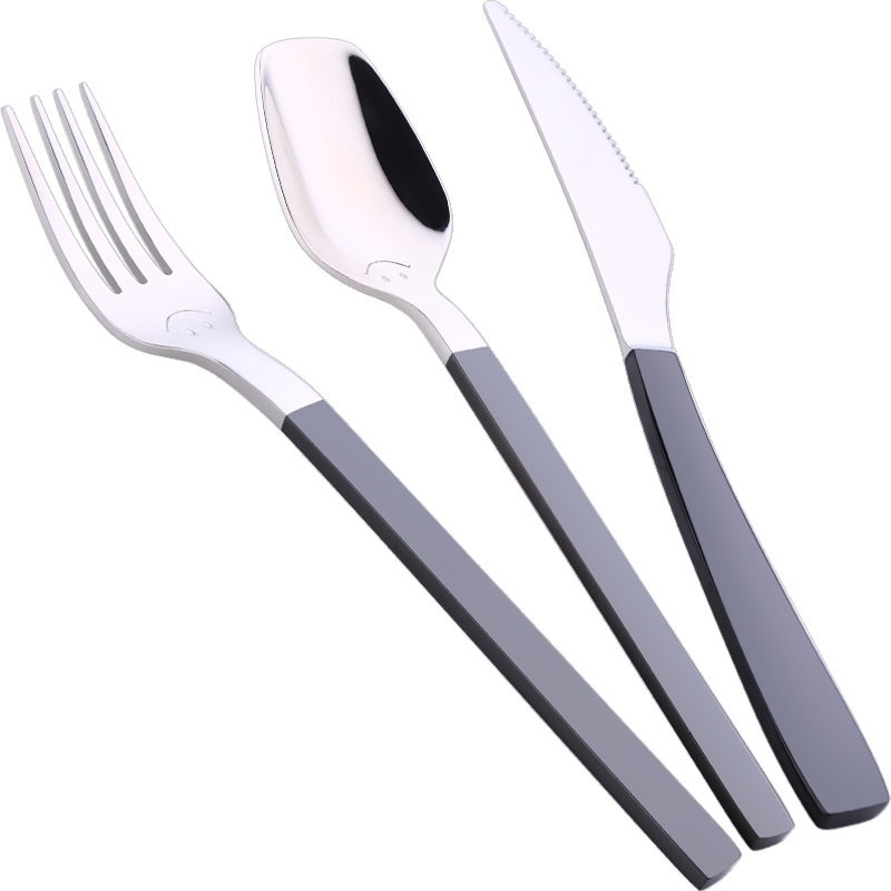 欧式钛金304不锈钢牛排刀叉套装西餐两件套吃牛排的刀叉勺三件套