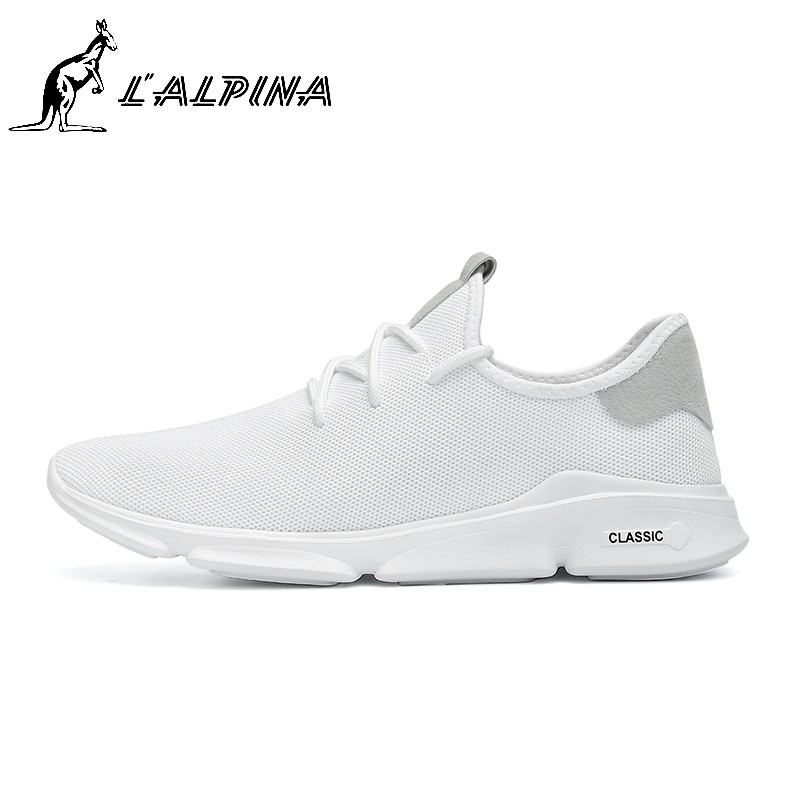 阿尔皮纳(L'ALPINA)意大利袋鼠男鞋2018新款韩版跑步运动休闲鞋时尚运动跑步鞋青年学生男潮鞋