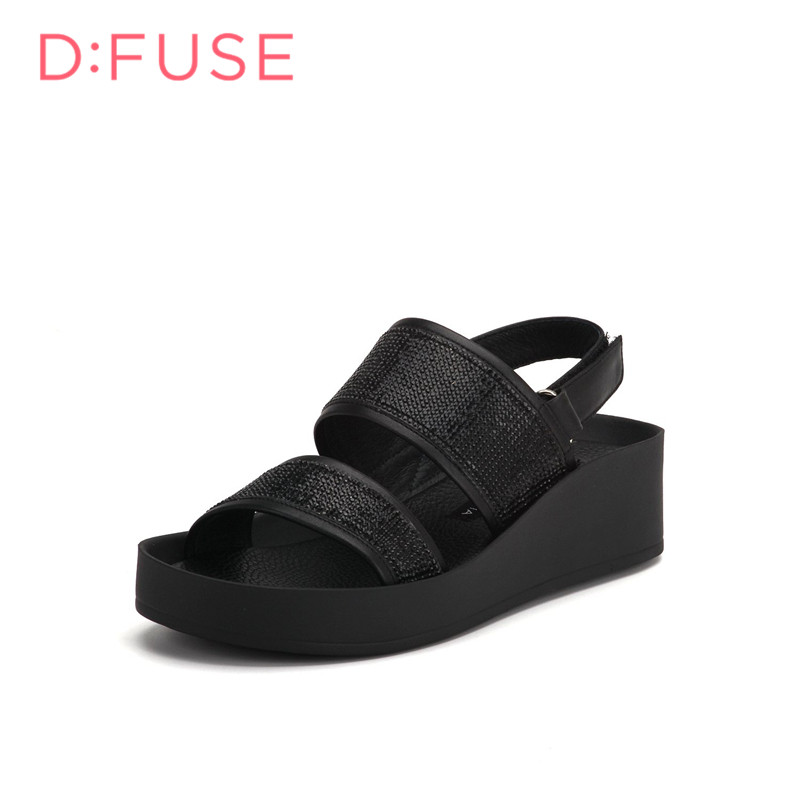 迪芙斯D:FUSE夏羊皮时尚通勤凉鞋女DF62111077