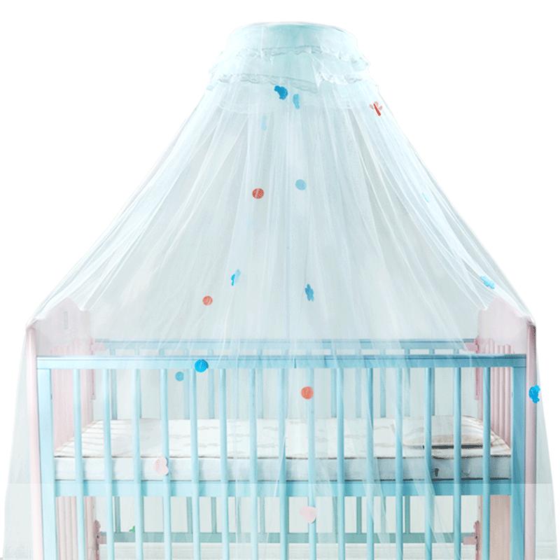 欧孕(OUYUN)儿童通用婴儿床蚊帐可拆带支架新生儿婴儿防蚊罩落地宝宝蚊帐