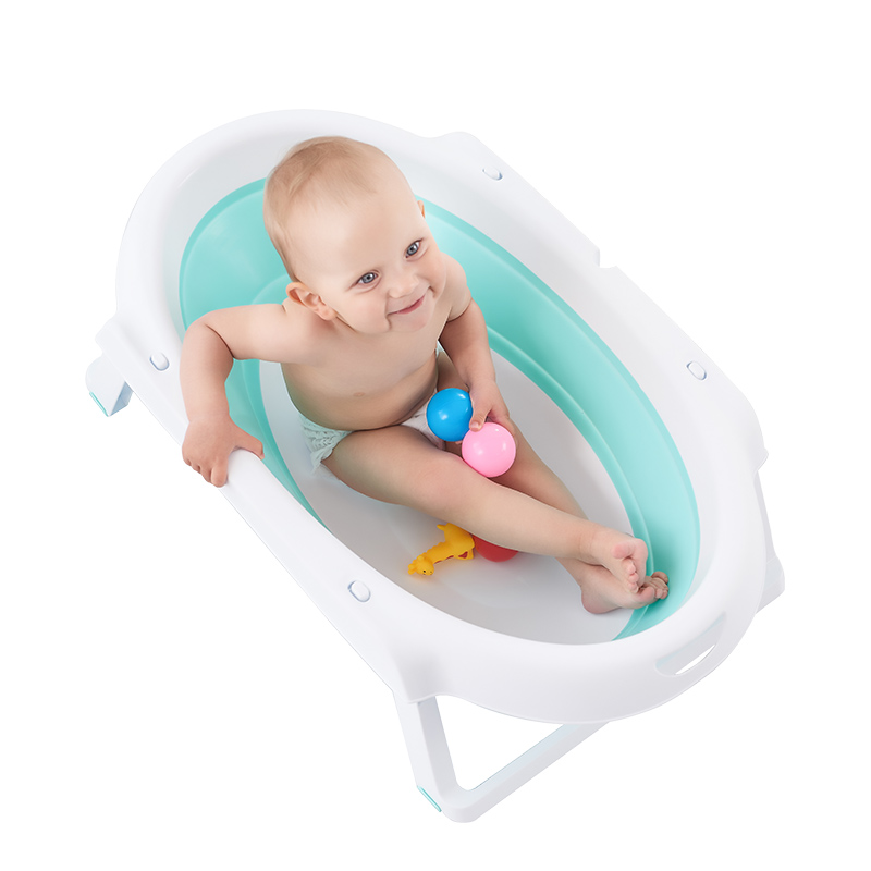 欧孕(OUYUN)婴儿洗澡盆宝宝折叠浴盆儿童可坐躺浴桶新生儿用品大号沐浴盆