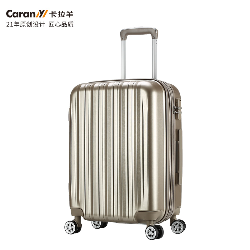 卡拉羊Carany行李箱女28寸拉杆箱硬箱男旅行箱密码箱万向飞机轮PC+ABS可扩容CX8564-28吋