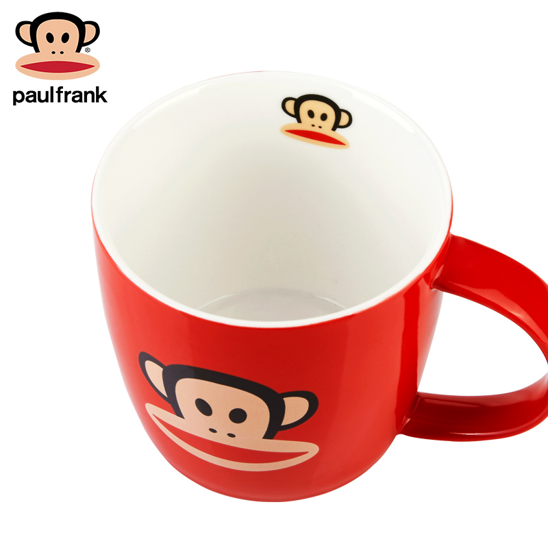大嘴猴(Paul Frank)马克杯经典简约咖啡杯低骨瓷陶瓷水杯牛奶杯