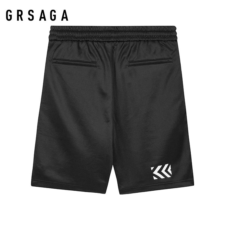 GRSAGA夏季休闲黑色系针织裤11723827514