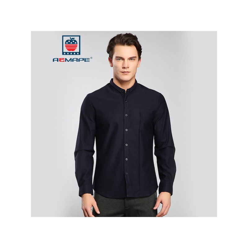 AEMAPE苹果衬衫男士中青年商务休闲新款品质男装长袖