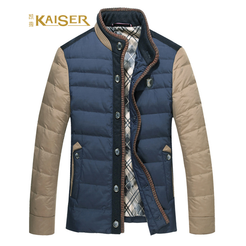凯撒(KAISER) 2018男士新款时尚休闲立领羽绒服
