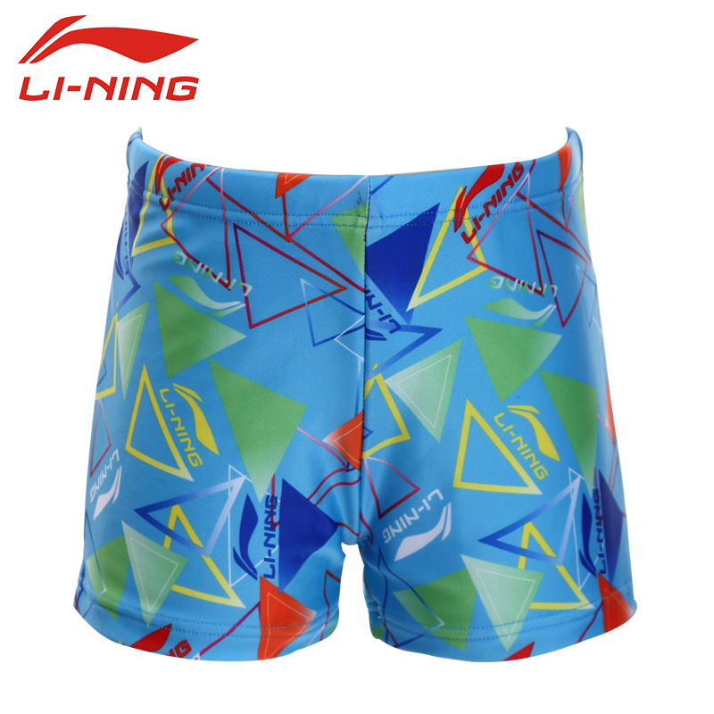 李宁(LI-NING)儿童泳裤男童时尚花纹款夏男童游泳衣舒适游泳装备221