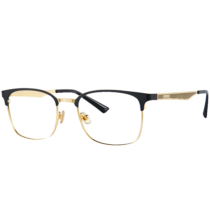 BOLON暴龙新款光学镜架男士方形板材半框近视镜舒适眼镜架BJ7030