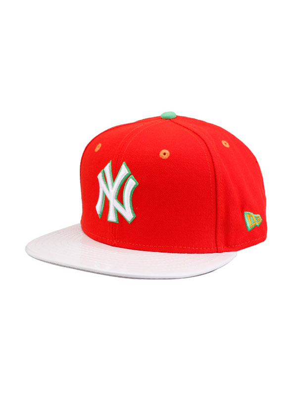 MLB美职棒棒球帽时尚可调节平檐帽 NY刺绣帽子