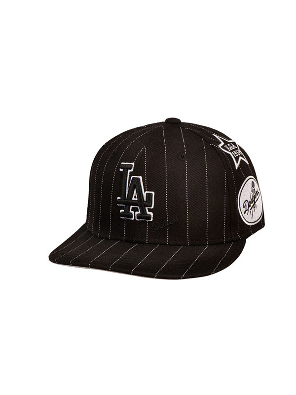 MLB美职棒棒球帽 时尚条纹平檐帽