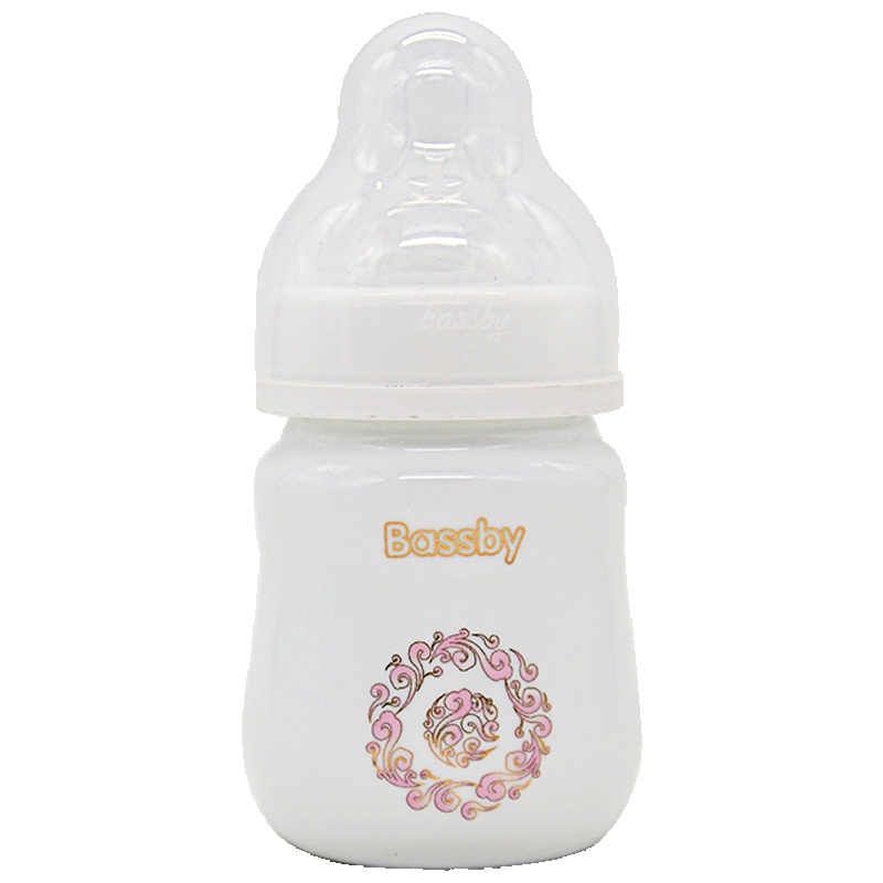 贝斯比婴儿玲珑瓷陶瓷奶瓶120ml新生儿保温奶瓶0-2岁仿真母乳实感陶瓷储奶瓶子不带手柄