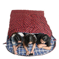 威迪瑞情侣双人睡袋加宽加厚保暖2人户外野营室内午休成人双人棉睡袋